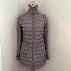 Parajumpers knitwear light puff jacket coat zip up neutral warm active outdoor